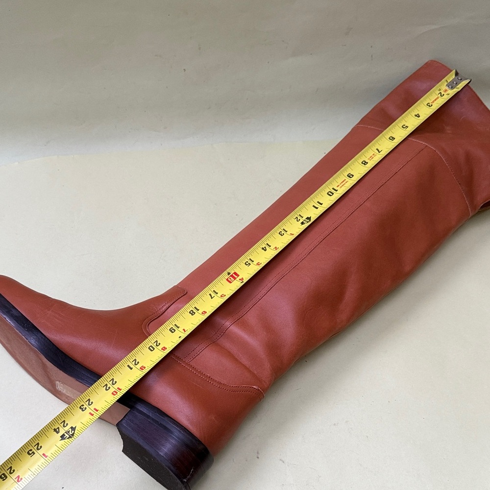 Orange J. Crew Over the Knee Leather Boots - Picture 13 of 16